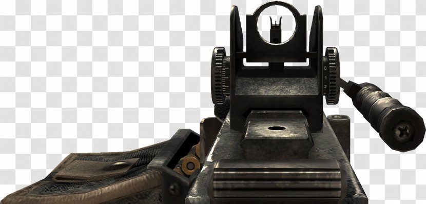 Call Of Duty: Modern Warfare 2 Battlefield 4 Weapon Firearm Heckler & Koch MG4 - Product - Sights Transparent PNG