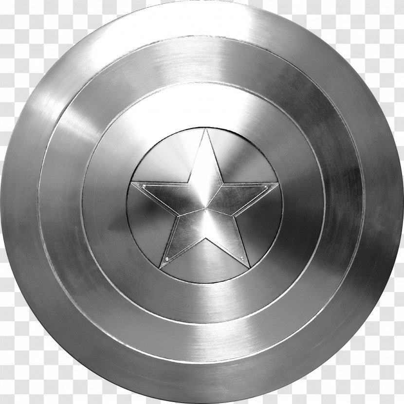 Captain America's Shield Black Widow Red Skull S.H.I.E.L.D. - America Civil War - Silver Transparent PNG