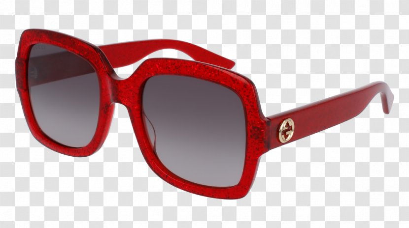 Gucci GG0036S Sunglasses Red Fashion Transparent PNG