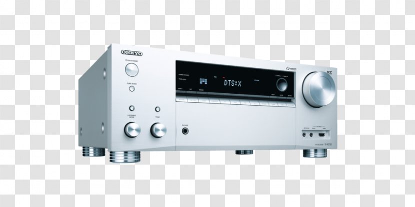 7.2 AV Receiver Onkyo 7.2x165 Dolby Atmos ONKYO TX-NR575 65W 7.2channels Surround 3D Silver - Stereo Amplifier - Av Transparent PNG