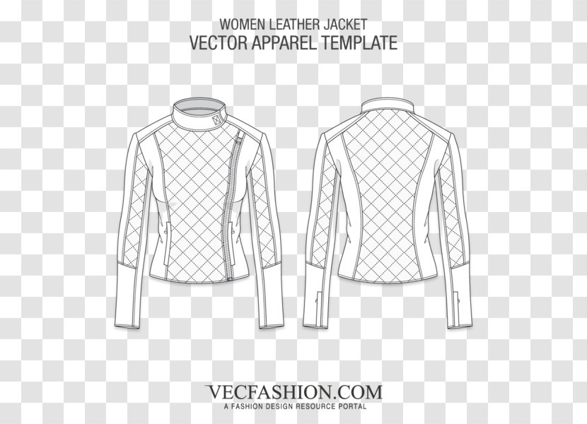 T-shirt Pattern Leather Jacket Collar - Men's Flat Material Transparent PNG
