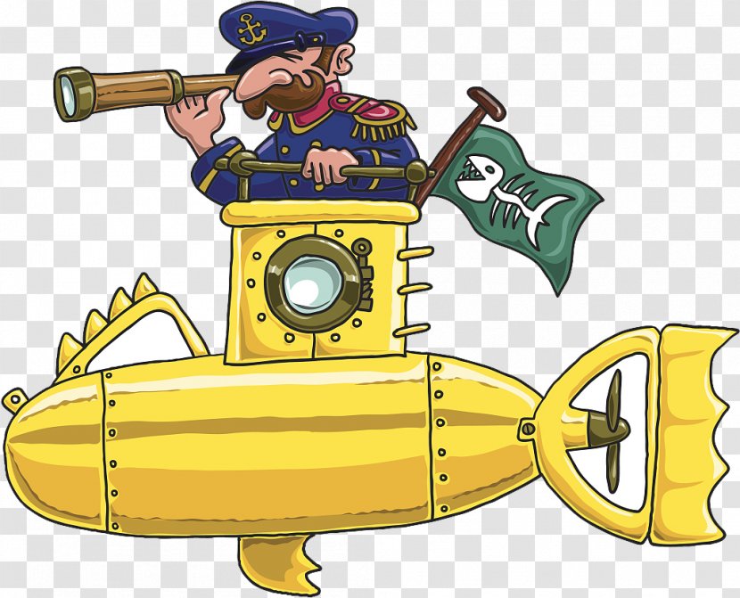 Captain Nemo Submarine Illustration - Vehicle - The Attack In Pirates Transparent PNG