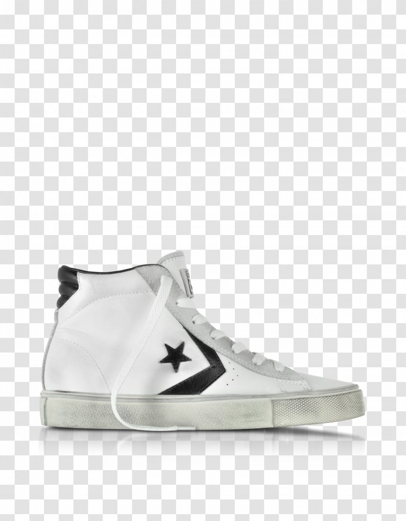 Sneakers Chuck Taylor All-Stars Converse Pro Leather Vulc Shoes - White - Drawing Transparent PNG