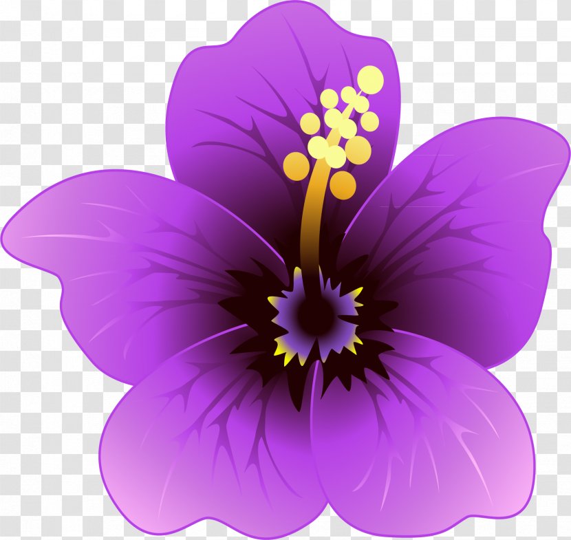 Flower Papercutting Petal Spring - Viola Transparent PNG