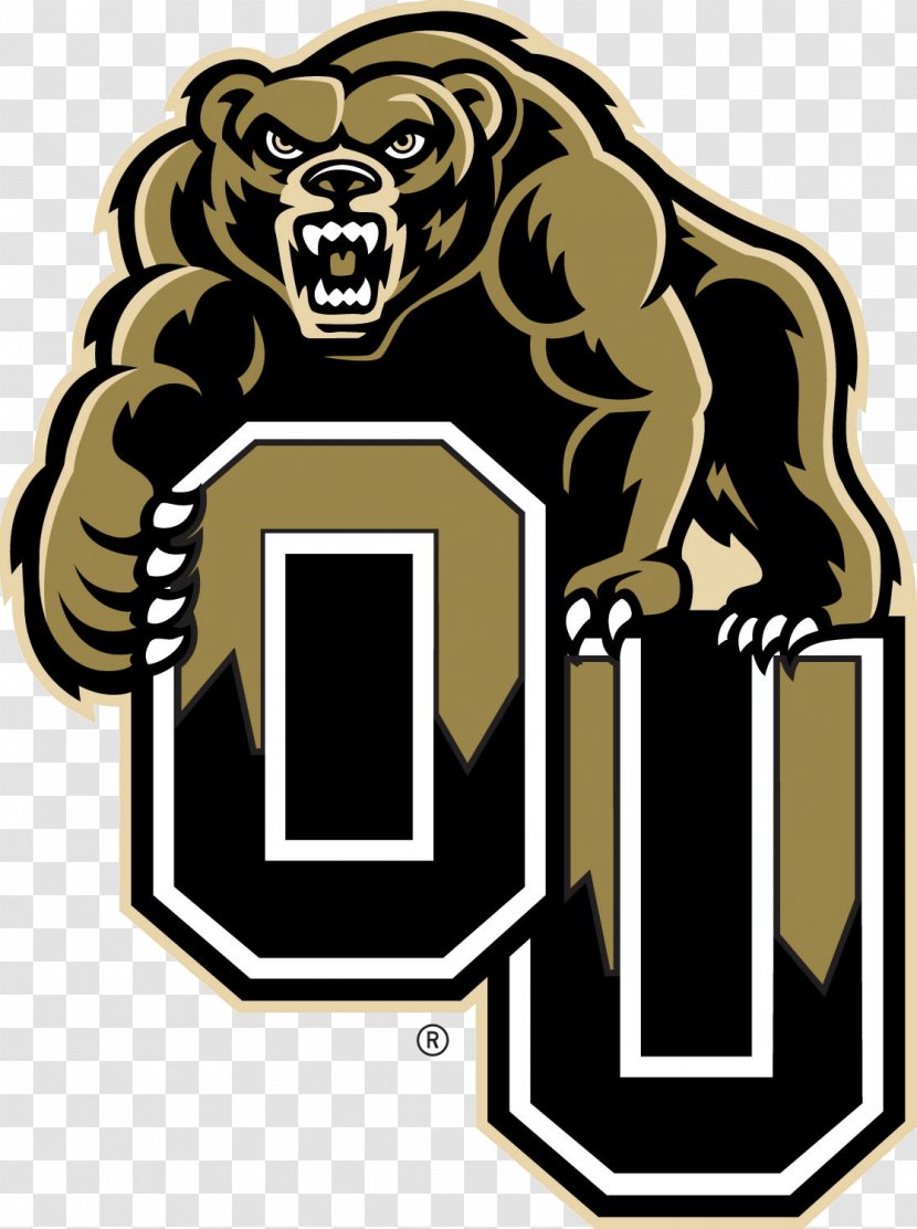 Oakland University Golden Grizzlies Men's Basketball Shawnee State Baseball - Grizzly Transparent PNG