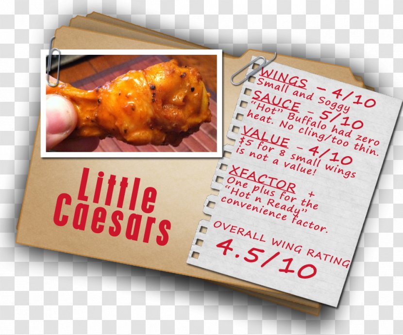 Buffalo Wing Fast Food Pizza Little Caesars Barbecue - Baking Transparent PNG