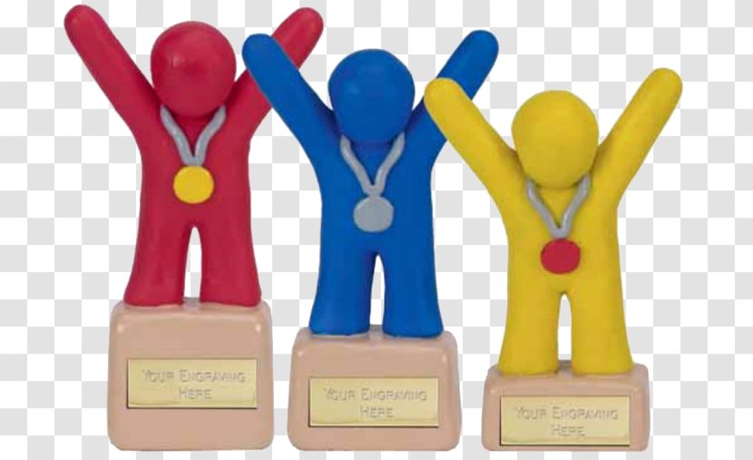 Trophy Medal Award Yellow Blue - School Winner Transparent PNG