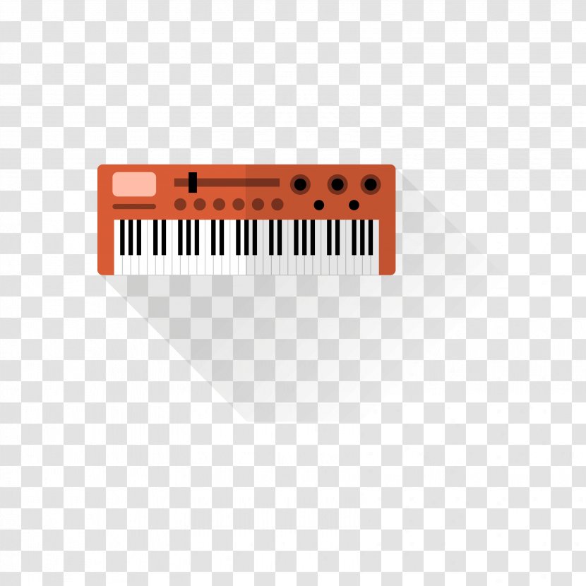 Musical Instrument Illustration - Silhouette - Vector Piano Keyboard Transparent PNG