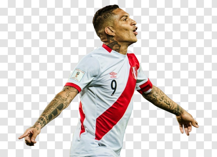 Paolo Guerrero 2018 World Cup Peru National Football Team Soccer Player 1930 FIFA - Jersey - Vidoz Transparent PNG