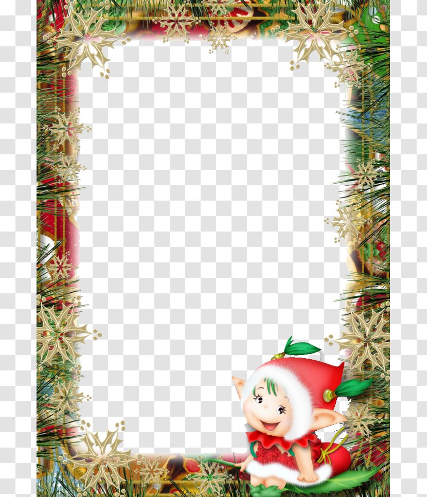 Santa Claus Christmas New Year Clip Art - Evergreen - Free Background Pull Material Transparent PNG