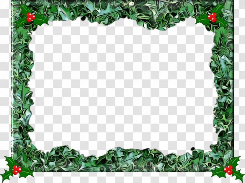 Christmas Framing - Ivy - Garland Frame Transparent PNG