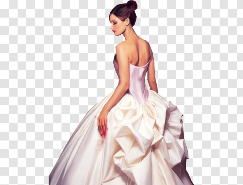 Wedding Dress Marriage Bride - Silhouette Transparent PNG