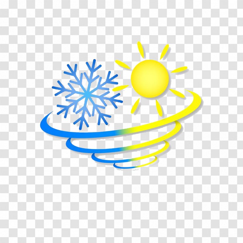 Automobile Air Conditioning HVAC Illustration - Text - Snowflake Sun Shape Building Icon Transparent PNG