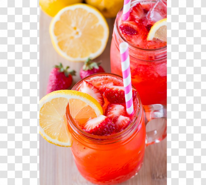 Lemonade Juice Smoothie Slush Strawberry Transparent PNG