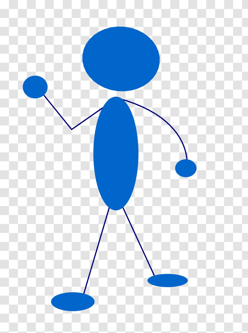 Stick Figure YouTube Clip Art - Head - Blue Business Transparent PNG