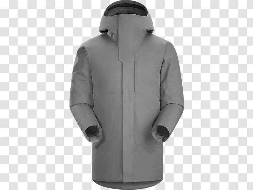 Hoodie Parka Arc'teryx Jacket Clothing - Down Feather - Carbon Steel Transparent PNG