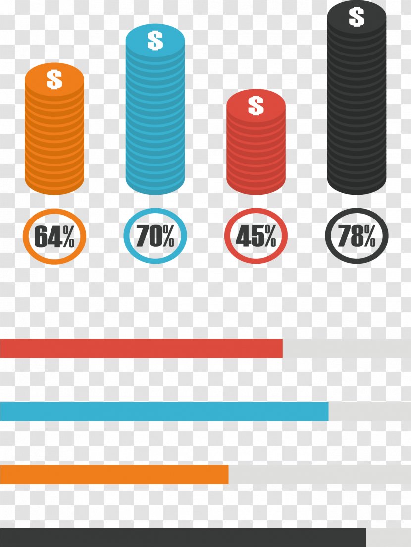 Data Download Coin - Share Chart Transparent PNG