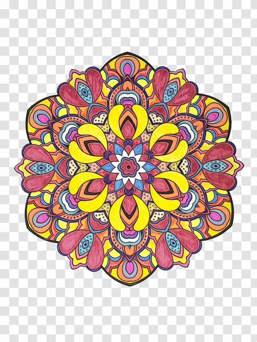 Floral Ornament - Kaleidoscope - Wildflower Transparent PNG