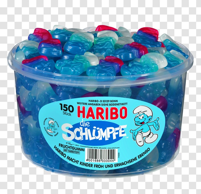 Gummi Candy Gummy Bear Les Schtroumpfs Haribo - Chewing Gum Transparent PNG