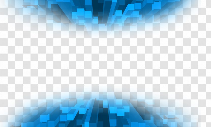 Blue Graphic Design - Triangle - Technology Background Transparent PNG