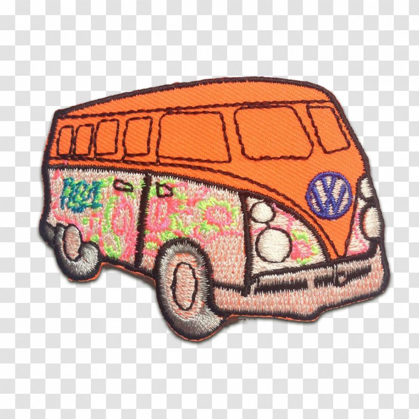 Bus Embroidered Patch Car Motorcycle Club Embroidery - Hippie Transparent PNG