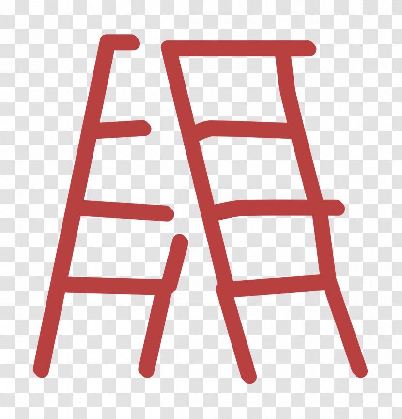 Building Icon Construction Contructor - Ladder - Plastic Chair Transparent PNG