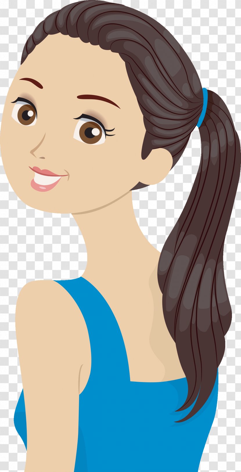 Girl Cartoon - Face - Style Makeover Transparent PNG