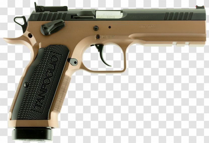 Trigger Firearm Tanfoglio T95 European American Armory 9×19mm Parabellum - Receiver - Ammunition Transparent PNG