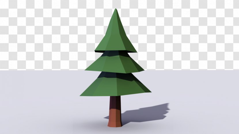 Fir Christmas Tree Pine Low Poly - Family Transparent PNG