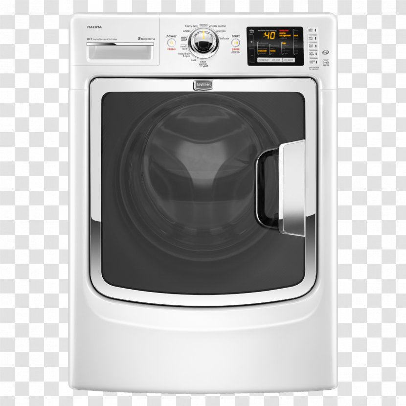 Washing Machines Maytag Clothes Dryer Laundry Home Appliance - Major Transparent PNG