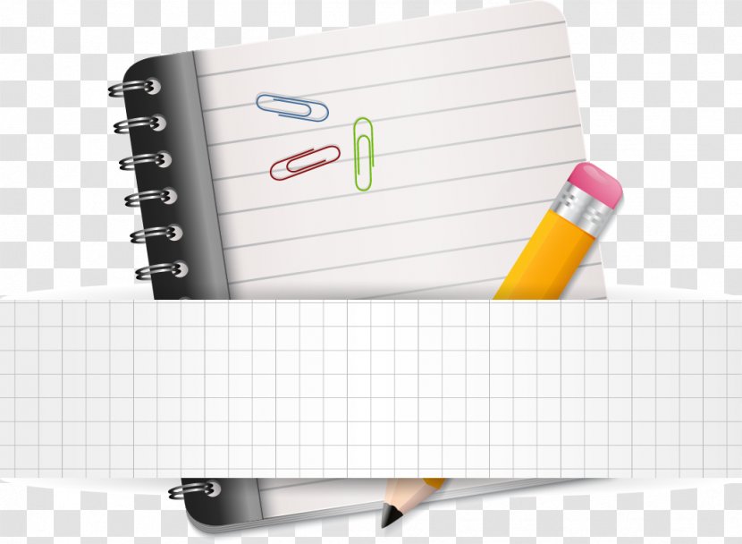 Paper Notebook Pencil - Vector Book Transparent PNG