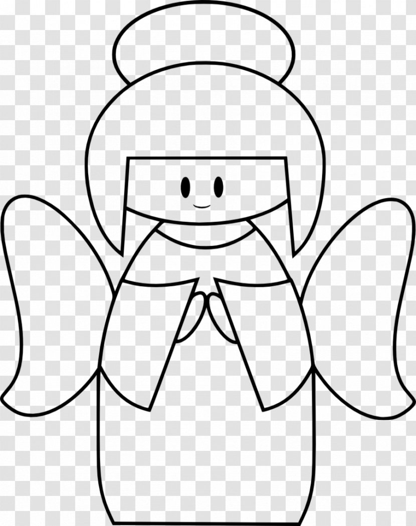 Christmas Angel YouTube Clip Art - Cartoon - Line Drawing Transparent PNG