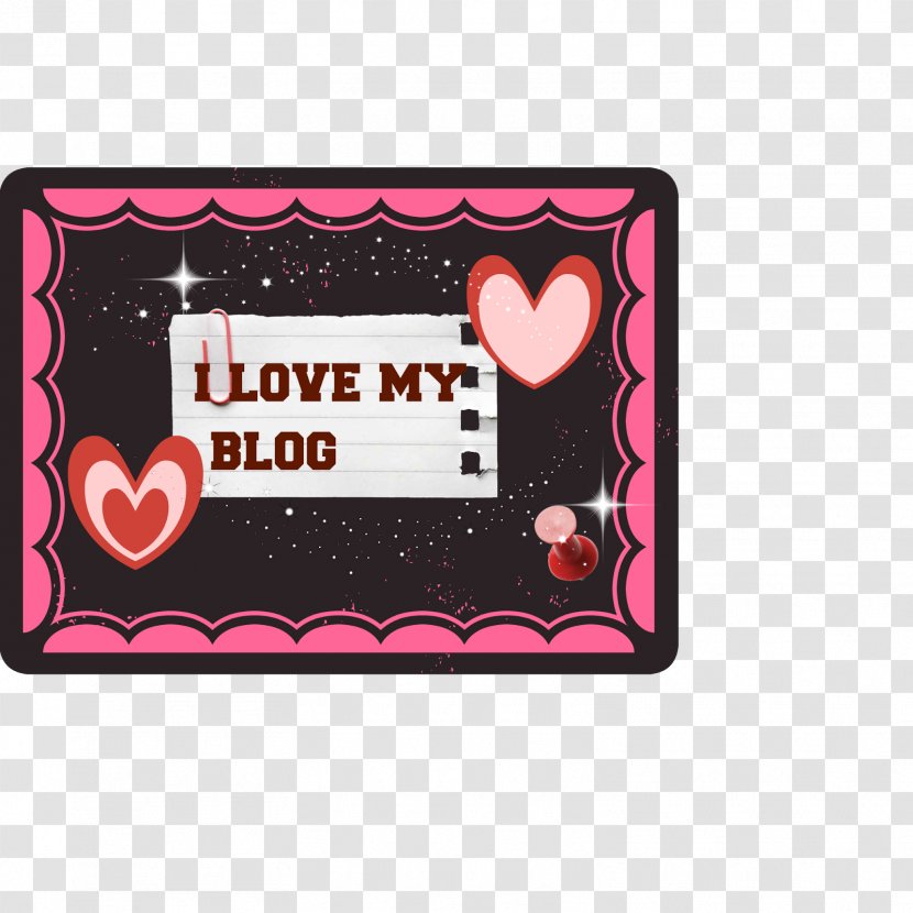 Pink M Rectangle Font - Heart - Travel Bag Transparent PNG