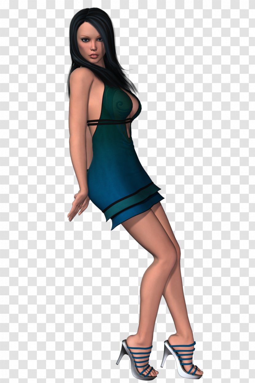 Model Female Woman - Cartoon Transparent PNG