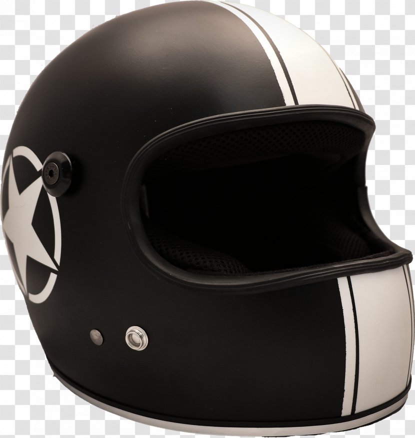 Motorcycle Helmets Bicycle Ski & Snowboard Retro Style - Personal Protective Equipment - Vintage Black And White Transparent PNG