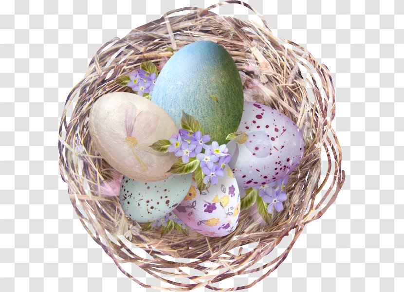 Easter Egg Nest Chicken Transparent PNG