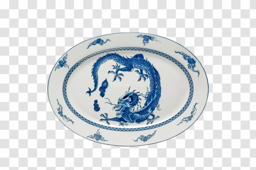Plate Platter Mottahedeh & Company Tableware Ceramic - Blue And White Porcelain Transparent PNG