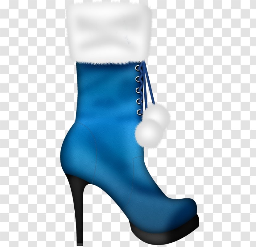 Slipper Boot Shoe Footwear - Blue Boots Transparent PNG