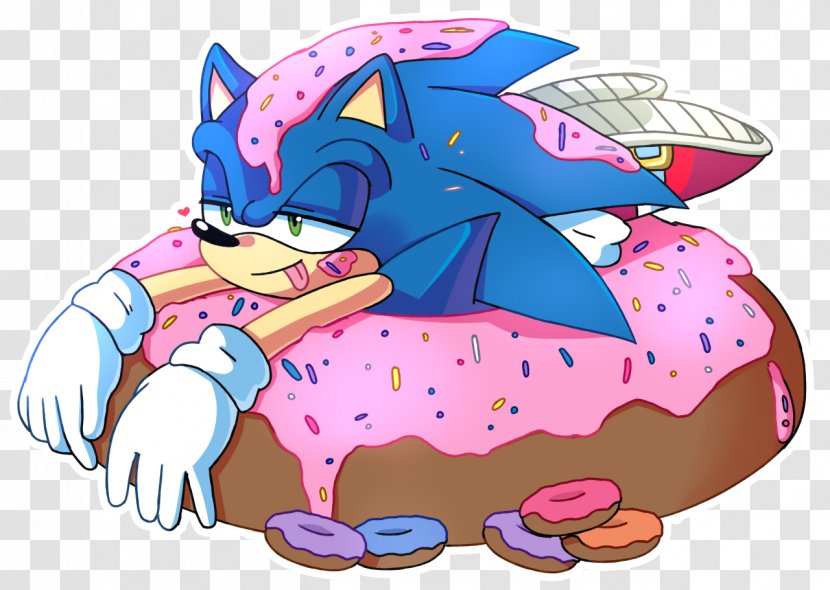 Donuts Sonic The Hedgehog Ariciul Amy Rose Shadow - Flower - Meng Stay Transparent PNG