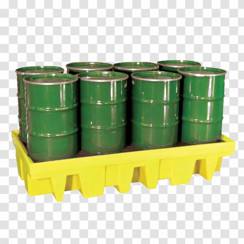 Drum Spill Pallet Bunding Plastic Polyethylene - Cylinder Transparent PNG