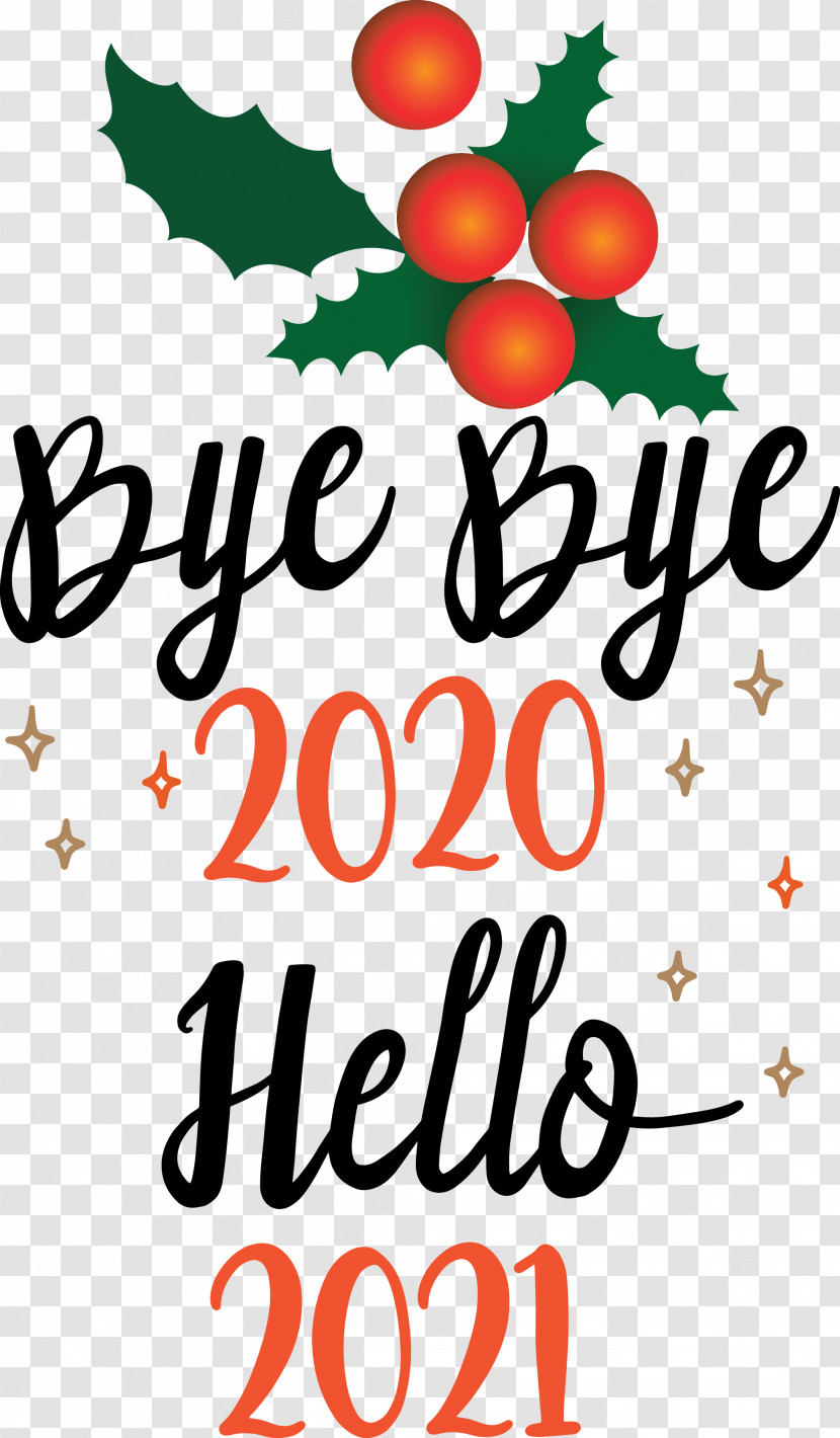 Hello 2021 Year Bye Bye 2020 Year Transparent PNG