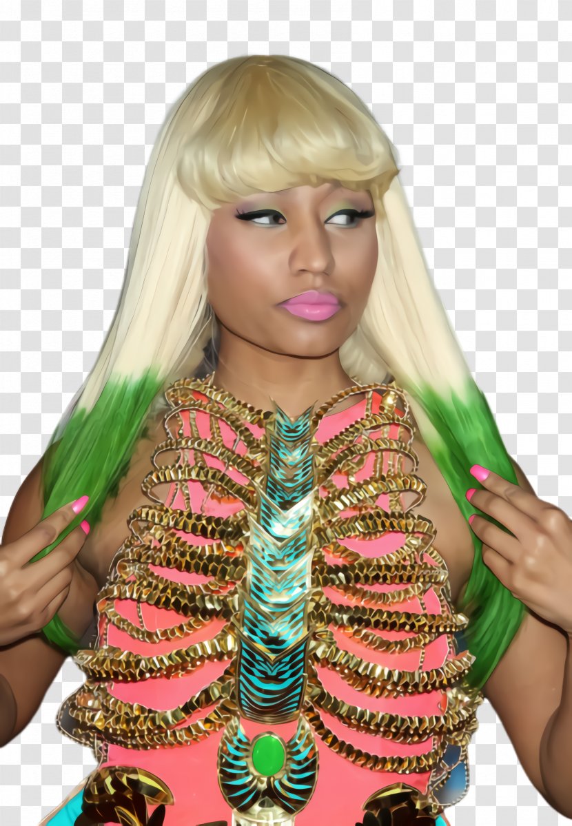 Music Cartoon - Nicki Minaj - Feathered Hair Accessory Transparent PNG
