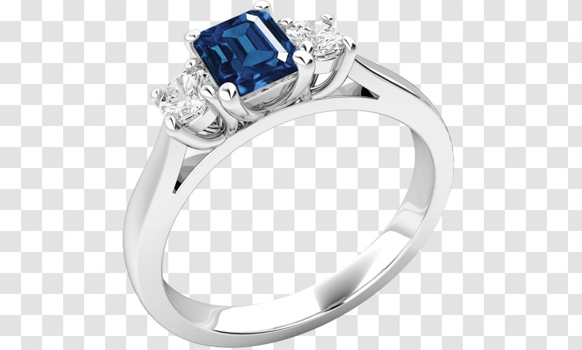 Engagement Ring Diamond Sapphire Cut - Jewellery Transparent PNG