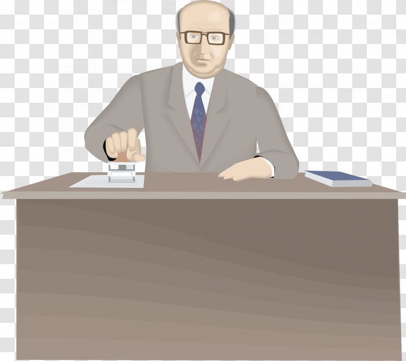 Cartoon Clip Art - Television - Manager At Work Transparent PNG