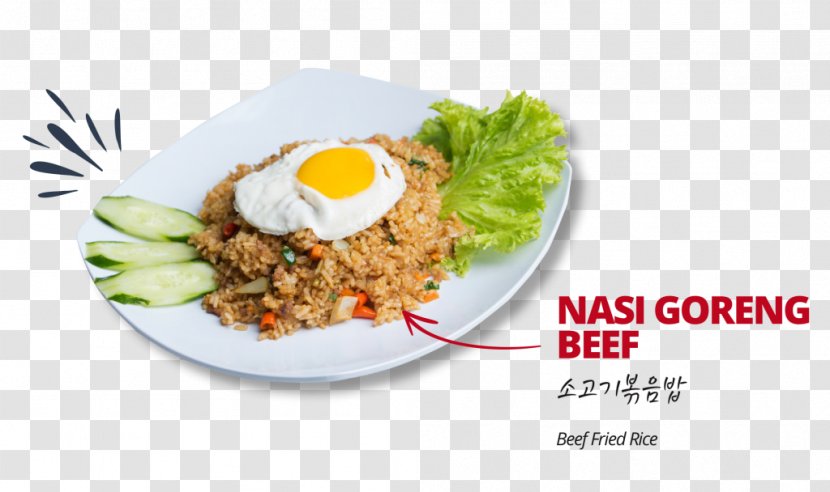Nasi Goreng Thai Cuisine Bibimbap Kimchi Fried Rice Cooked - Dish - Meat Transparent PNG