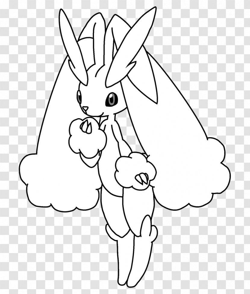 Domestic Rabbit Lopunny Pikachu Buneary Pokémon - Cartoon Transparent PNG