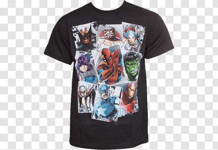 T-shirt Hulk Iron Man Spider-Man Captain America - Clothing - Classic Bowling Shirts Cheap Transparent PNG