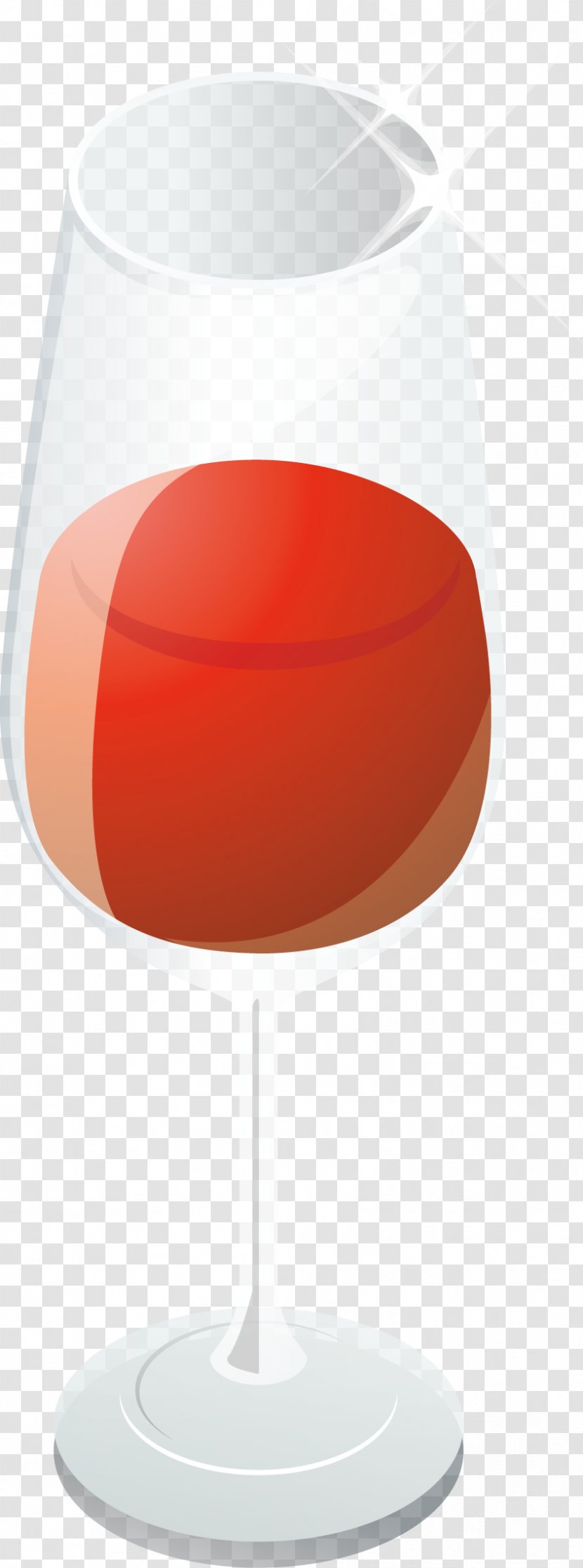 Red Wine Glass - Orange - Exquisite Transparent PNG