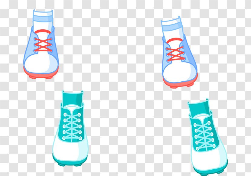 Shoe - Blue - Cartoon Shoes Transparent PNG