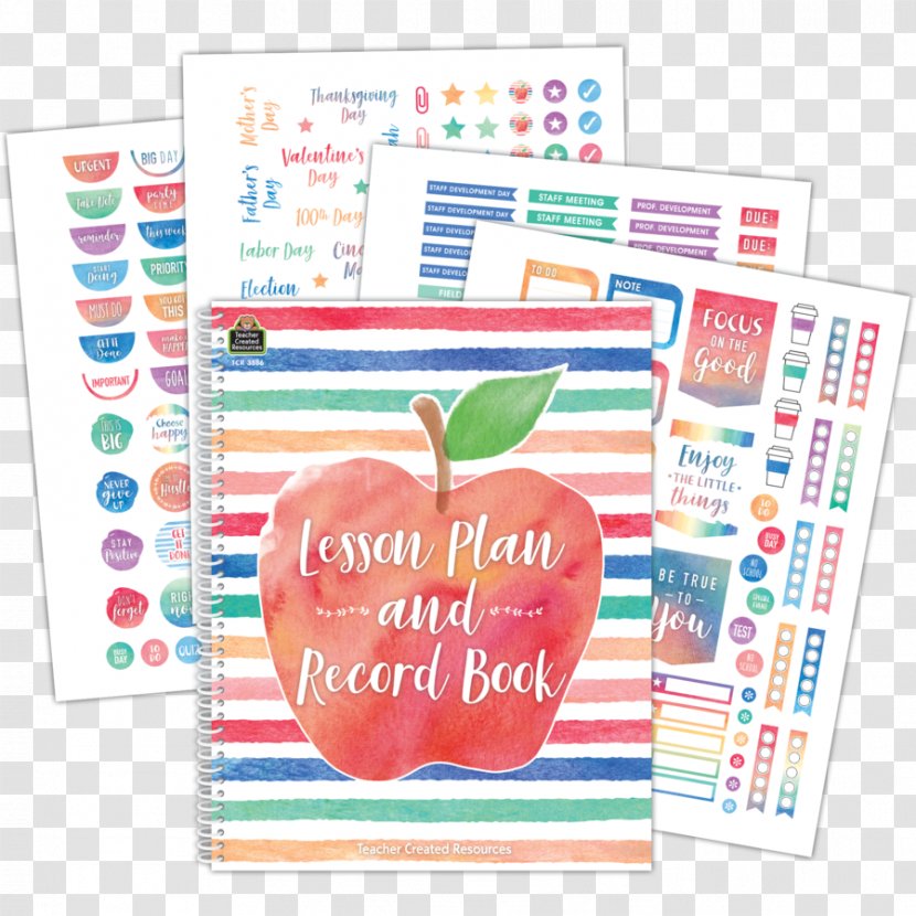 Watercolor Painting Lesson Plan And Record Book Paper Pastel - Text Transparent PNG